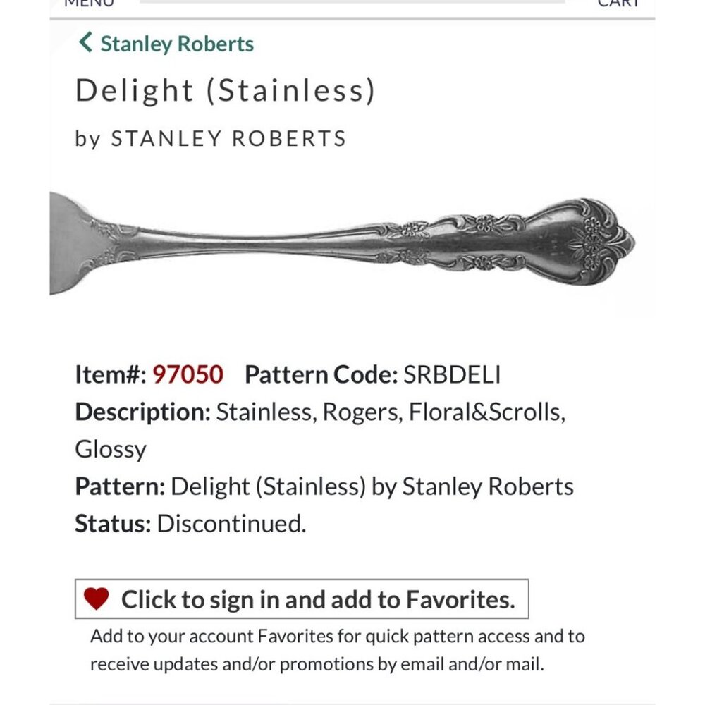 Stanley Roberts Delight Silverware 5 Teaspoons Floral & Scrolls Stainless Steel